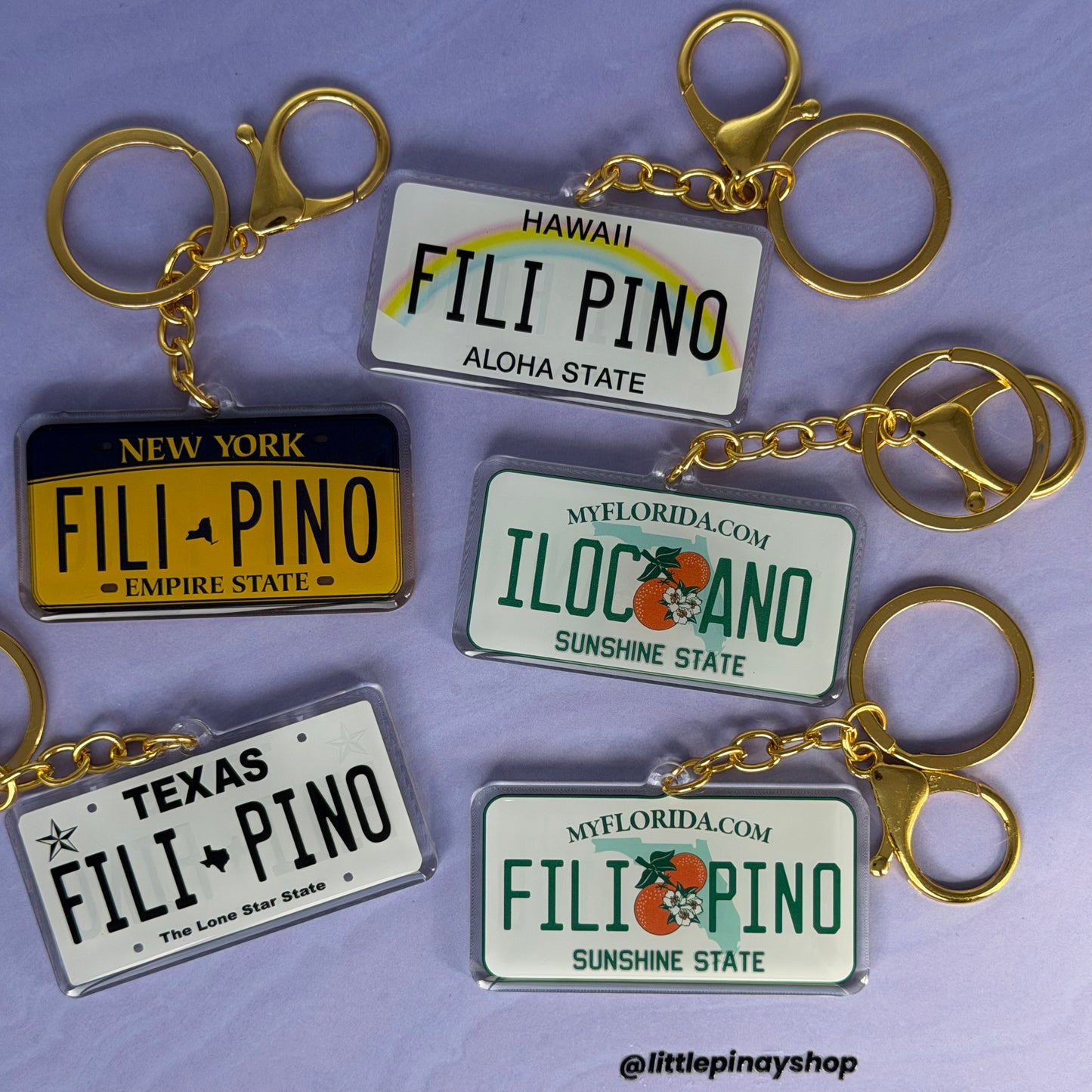 Filipino State License Plate Acrylic Keychain