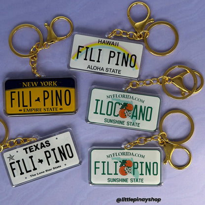 Filipino State License Plate Acrylic Keychain