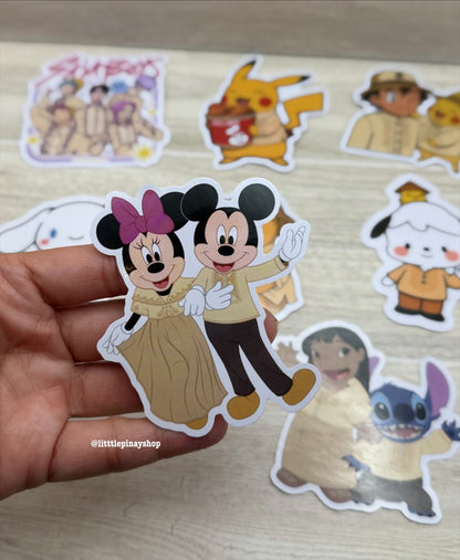 Cute Character in Barong Tagalog , Fan Art , 3-inch , Waterproof Vinyl Stickers