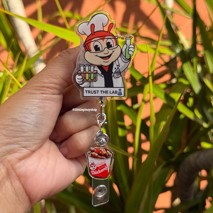 Jolli-Lab Scientist ID Badge Reel ( Alligator Clip )