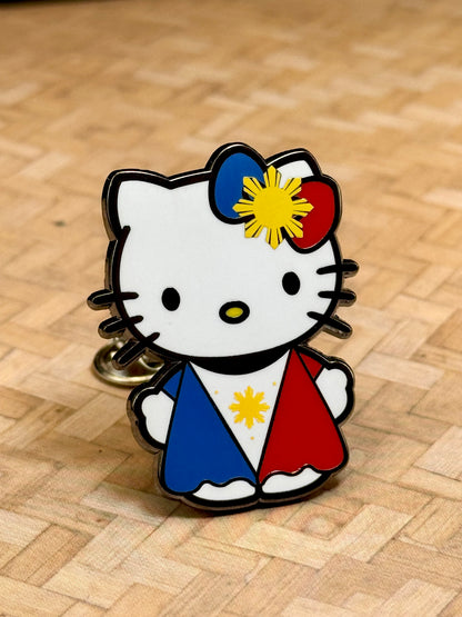 Pinay Kitty PH Flag Hard Enamel Pin