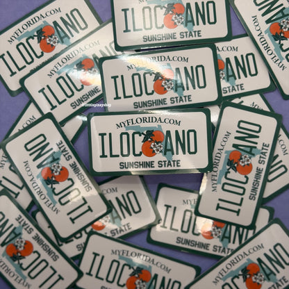 Filipino State License Plate Vinyl Stickers