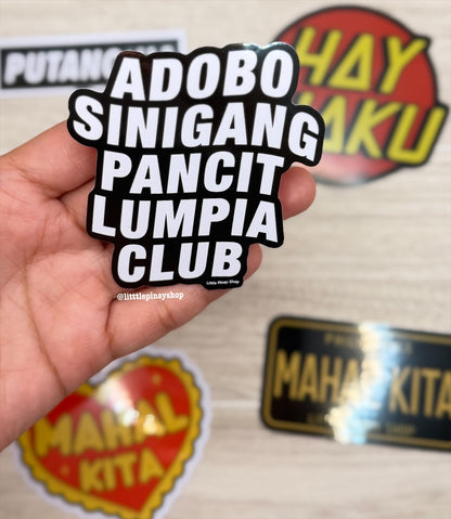 Filipino Funny Vinyl Stickers | 3” Waterproof Decals