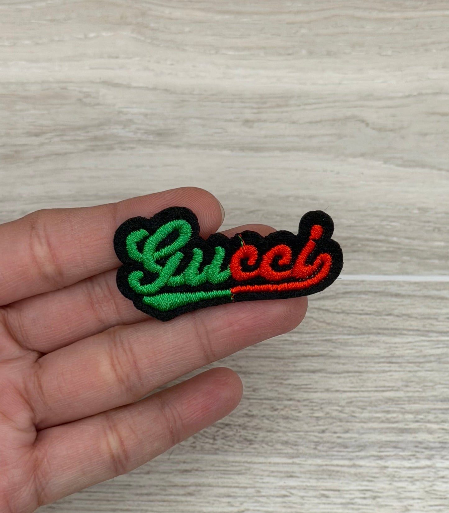 GG Inspired Iron-On Patch | Choose Your Design | Embroidered & Rhinestone Appliqué | Sold Individually