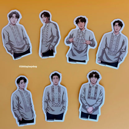 OT7 Barong Idols Sticker (Waterproof & UV Laminated)