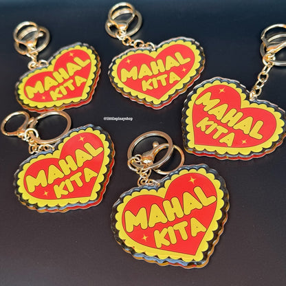 Mahal Kita Keychain | Filipino Love Keychain | Tagalog I Love You Gift | Heart Keychain | 2.75”