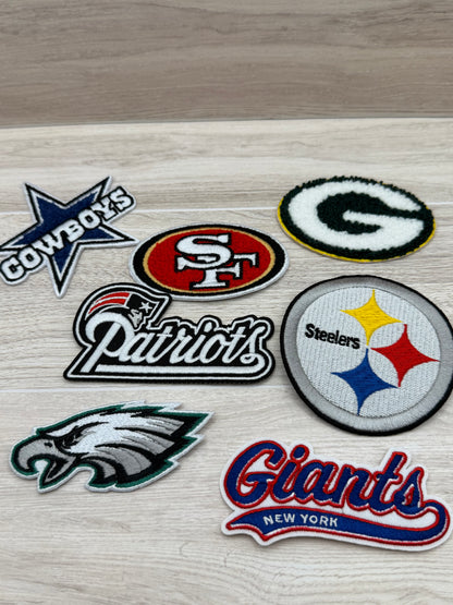 Football Team–Inspired Iron-On Patch | Fan Style Embroidered Patch