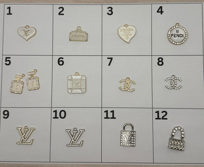 Style 1 | Designer-Inspired Pendant Charm | Choose Your Style | DIY Jewelry, Keychains & Accessories (Sold Individually)