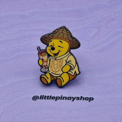 Barong Pooh Halo-Halo Hard Enamel Pin