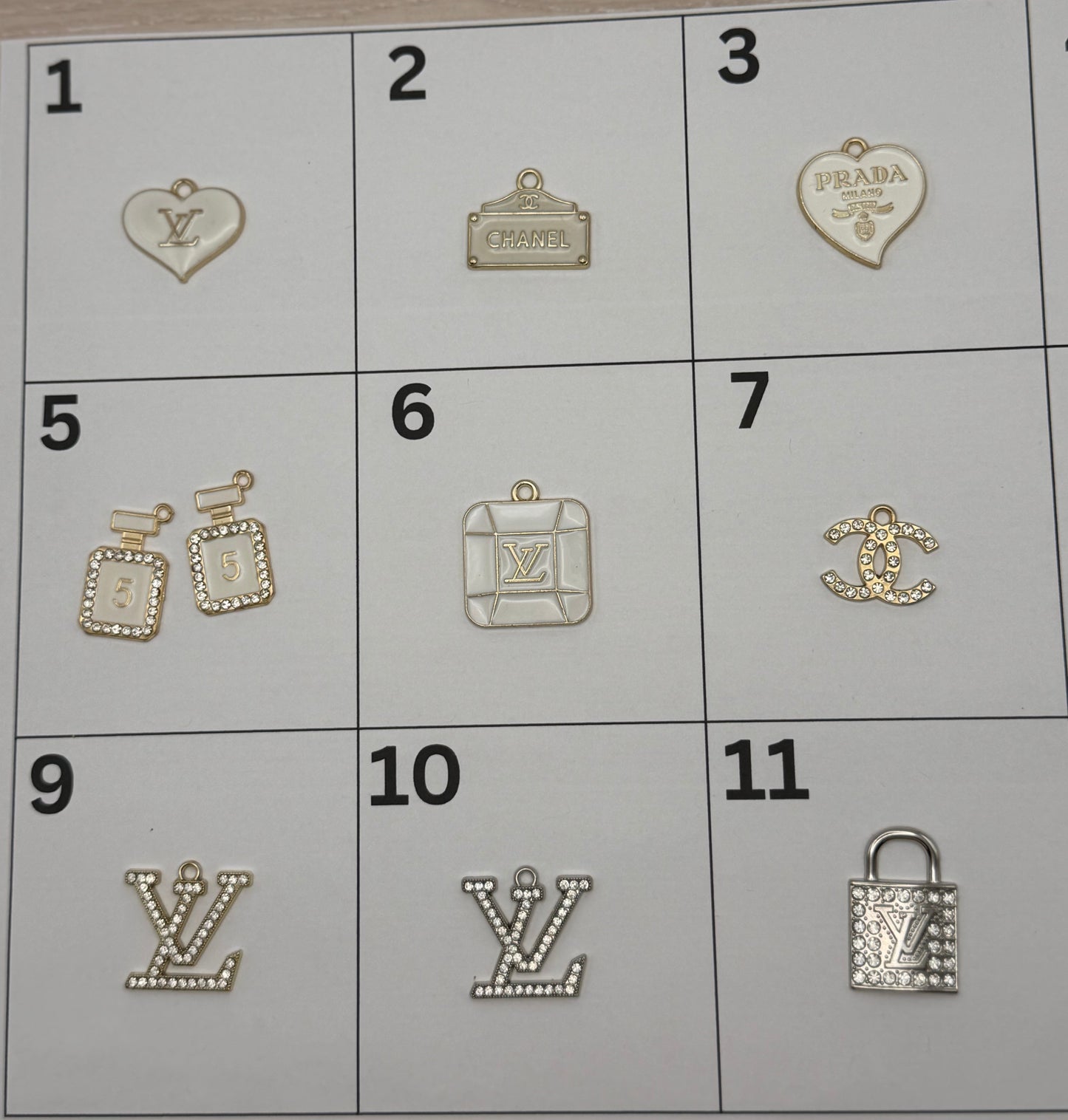 Style 1 | Designer-Inspired Pendant Charm | Choose Your Style | DIY Jewelry, Keychains & Accessories (Sold Individually)