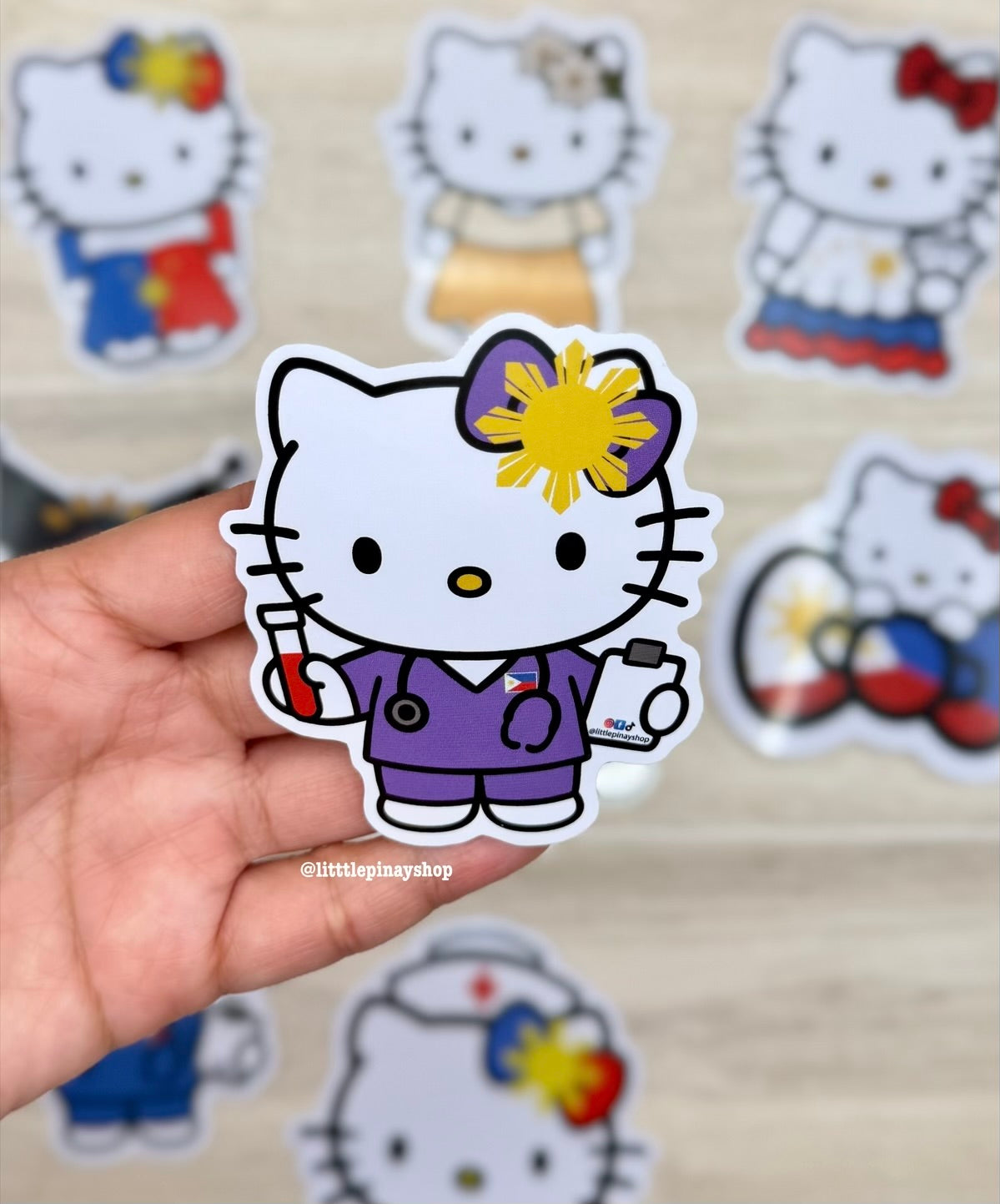 Kawaii Filipino-Inspired Twist Vinyl Sticker | 3” Waterproof Cute Decals