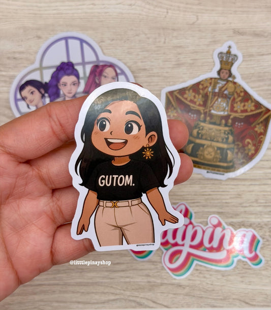 Filipina Vibes Waterproof Vinyl Sticker | Pinay Culture Art | 3” Sticker