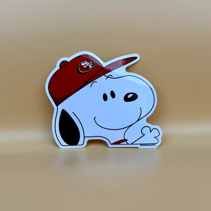 Snoopy Sports Team Stickers ⚡🏀⚾🏈 | Waterproof UV Vinyl | 4” Wide