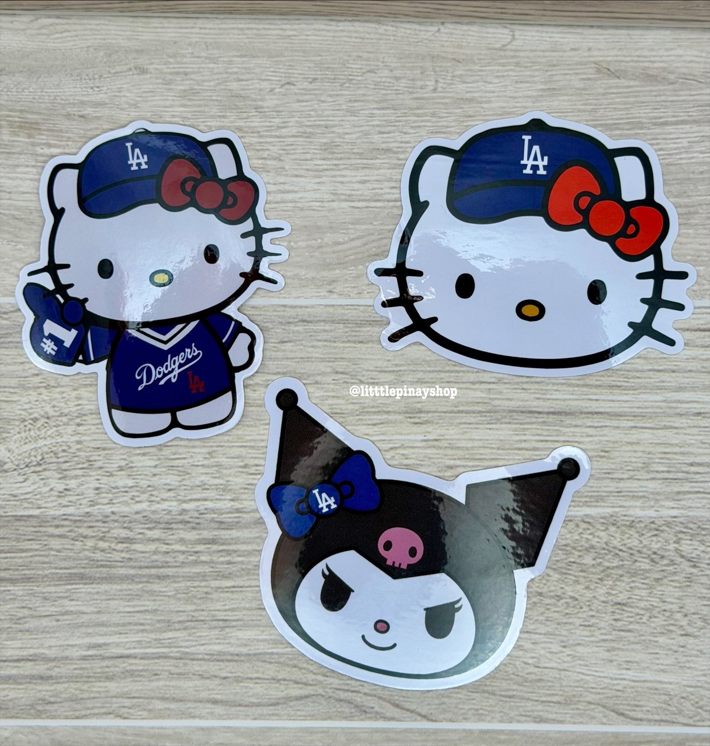 Dodgers Kawaii Cutie Fan Waterproof Vinyl Sticker