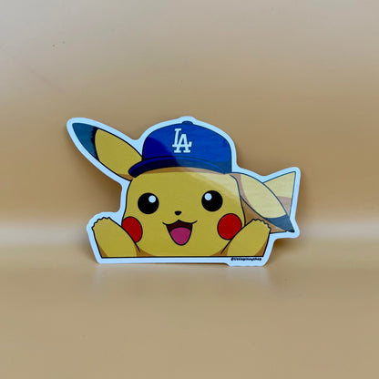 Pikachu Sports Team Stickers ⚡🏀⚾🏈 | Waterproof UV Vinyl | 4” Wide