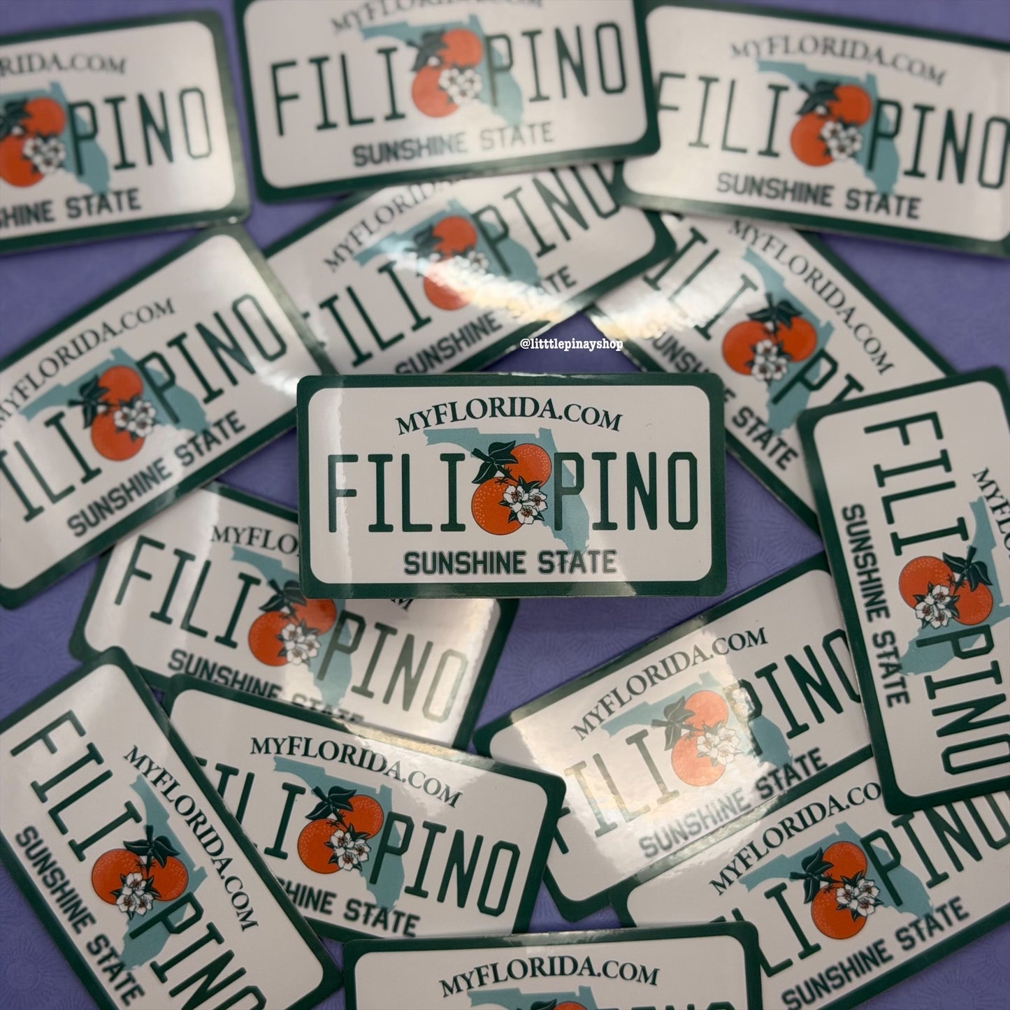 Filipino State License Plate Vinyl Stickers
