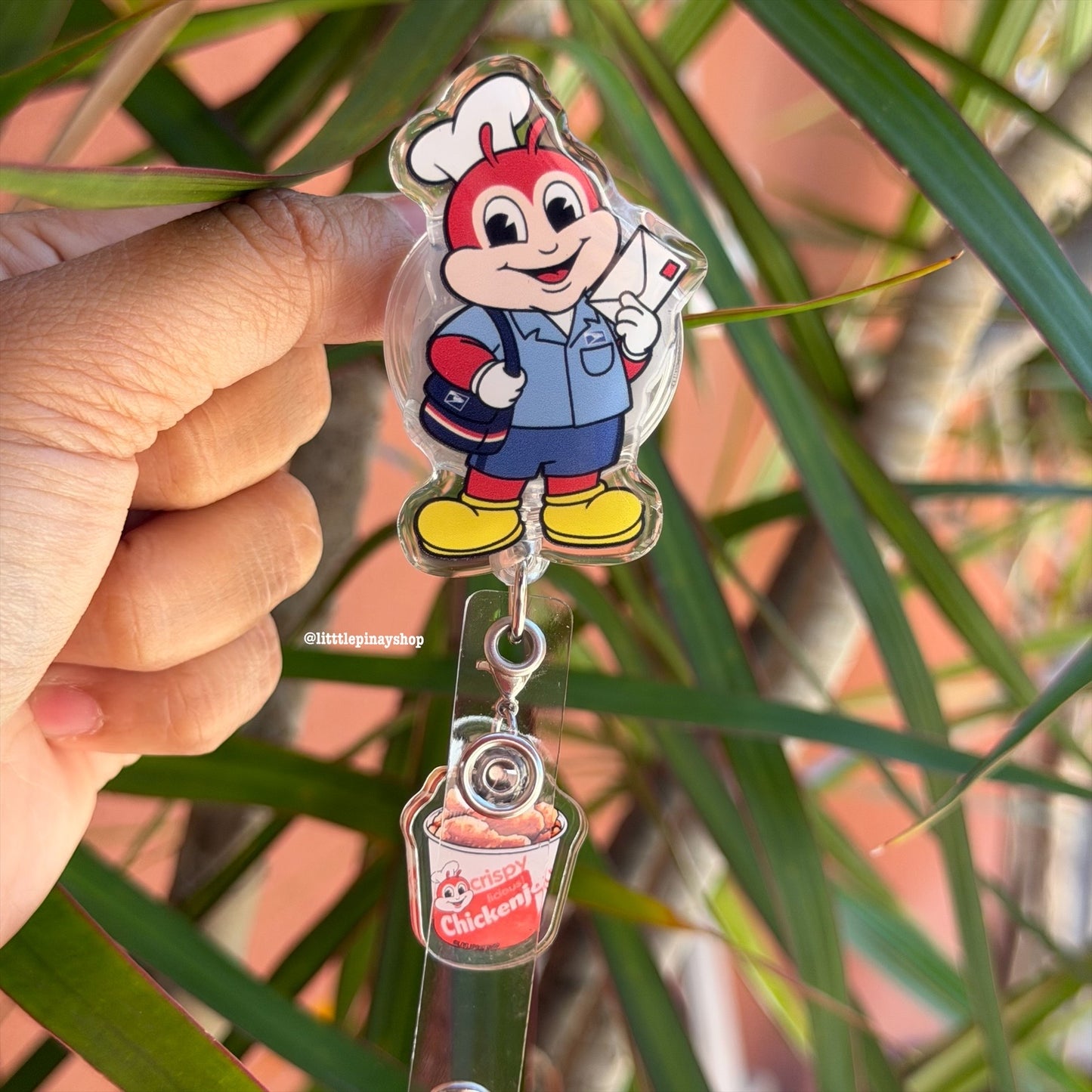 Jolli-Nurse , PT , Postal Worker Inspired , ID Badge Reel ( Alligator Clip )