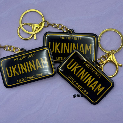 UKININAM Philippine License Plate Acrylic Keychain | Epoxy Coated | 2.5 Inch
