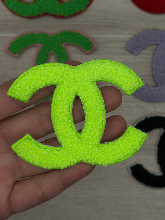 Chenille Fuzzy CC Iron-On Patch