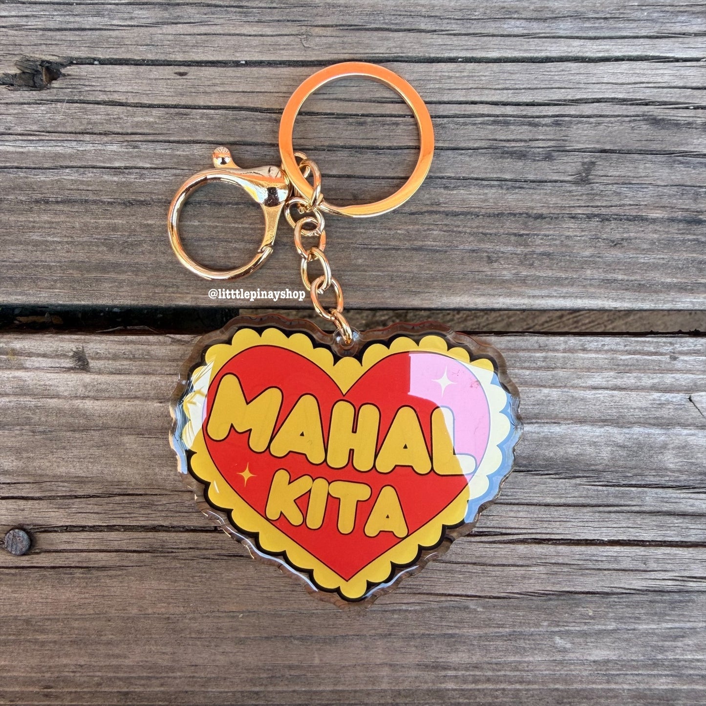 Mahal Kita Keychain | Filipino Love Keychain | Tagalog I Love You Gift | Heart Keychain | 2.75”