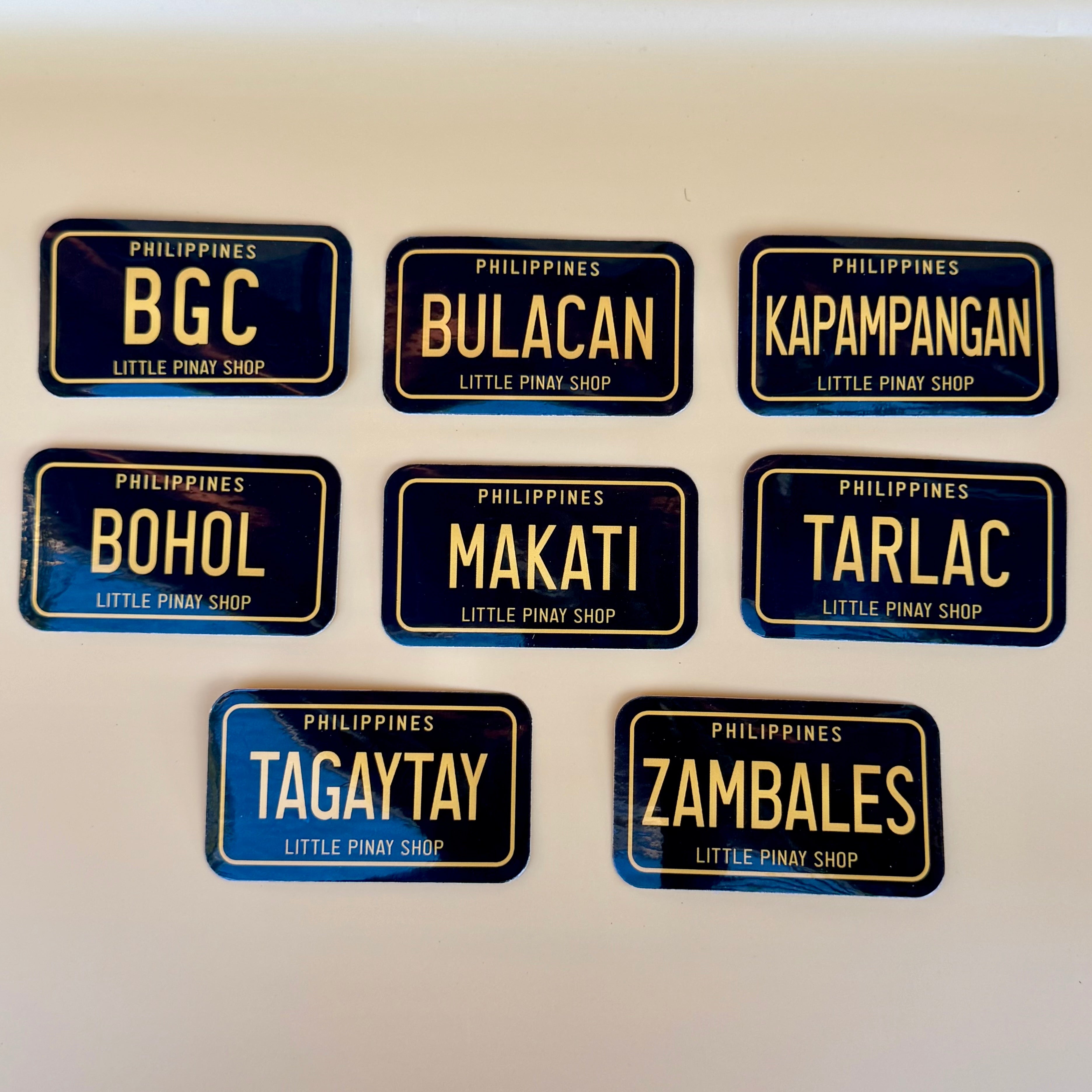 Filipino License Plate Sticker 3-Inch | Waterproof Vinyl Car Decals ...