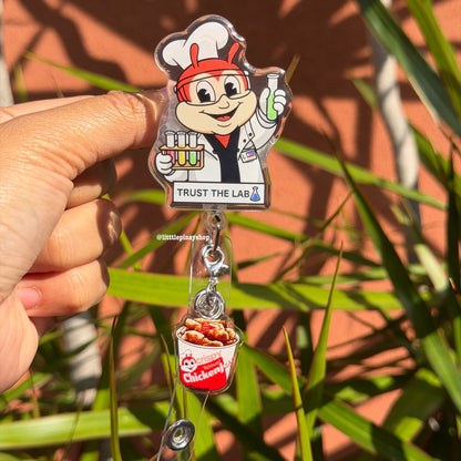 Jolli-Lab Scientist ID Badge Reel ( Alligator Clip )