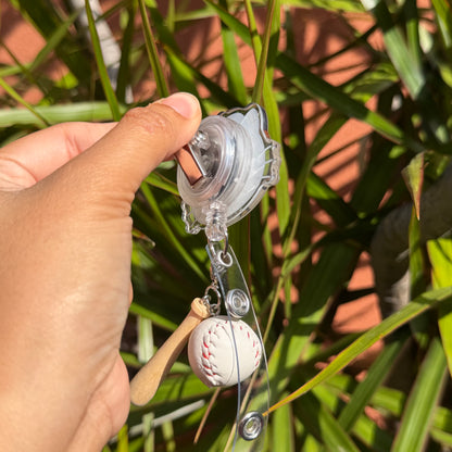 Hello Kitty Houston Astros Baseball ID Badge Reel ( Alligator Clip )
