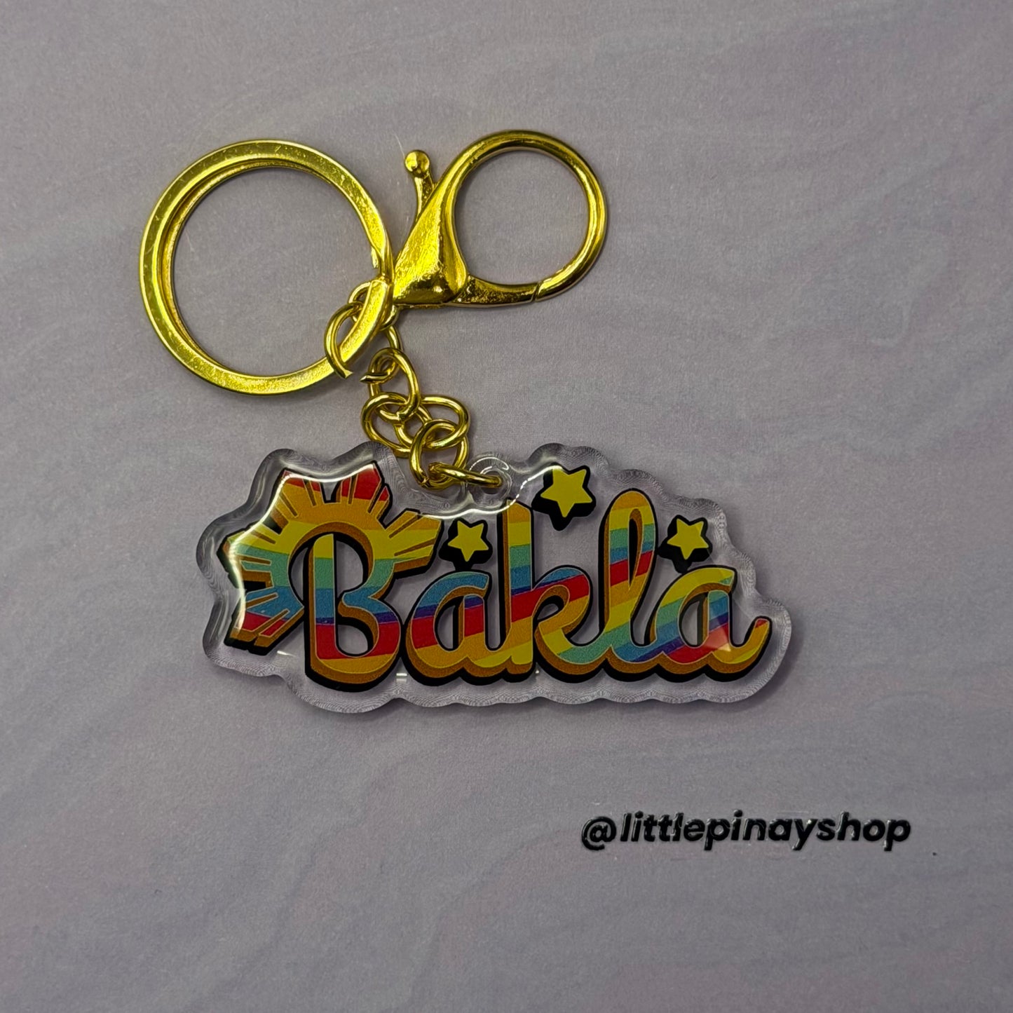 Bakla Acrylic Keychain | Filipino Pride Keychain | Pinoy LGBTQ+ Gift | Epoxy Coated Acrylic Keychain | Cute Bag Charm | 2.5 Inch