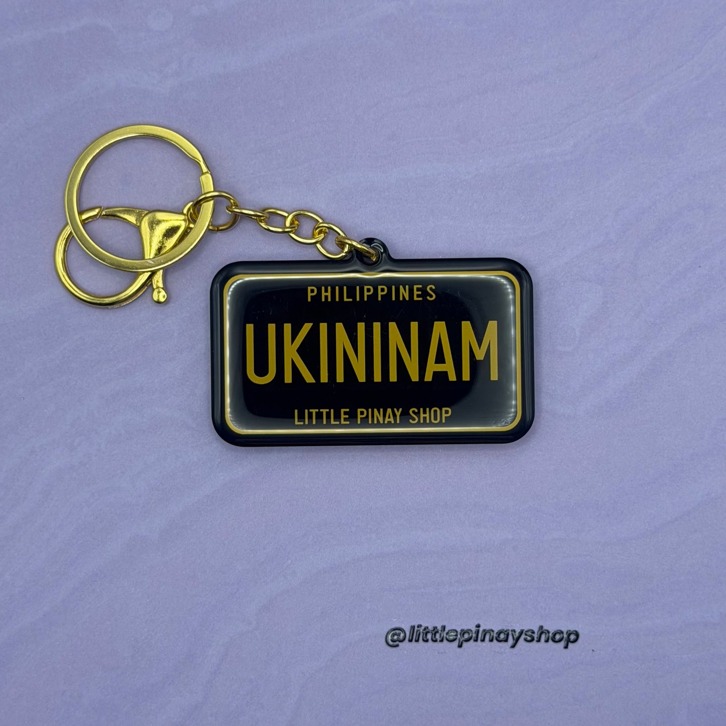 UKININAM Philippine License Plate Acrylic Keychain | Epoxy Coated | 2.5 Inch