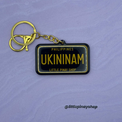 UKININAM Philippine License Plate Acrylic Keychain | Epoxy Coated | 2.5 Inch