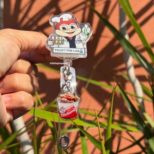 Jolli-Lab Scientist ID Badge Reel ( Alligator Clip )