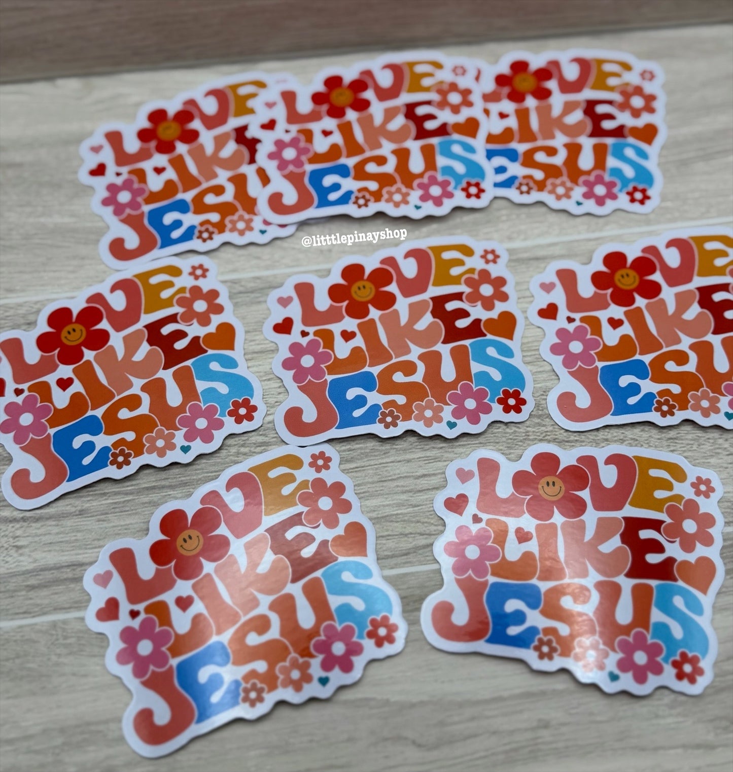 Love Like Jesus Vinyl Sticker | Christian Faith Sticker | 3 Inch Waterproof Decal
