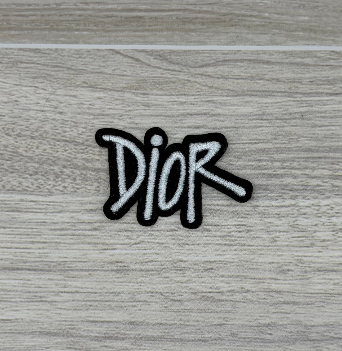 Mini DIOR Text Iron-On Patch