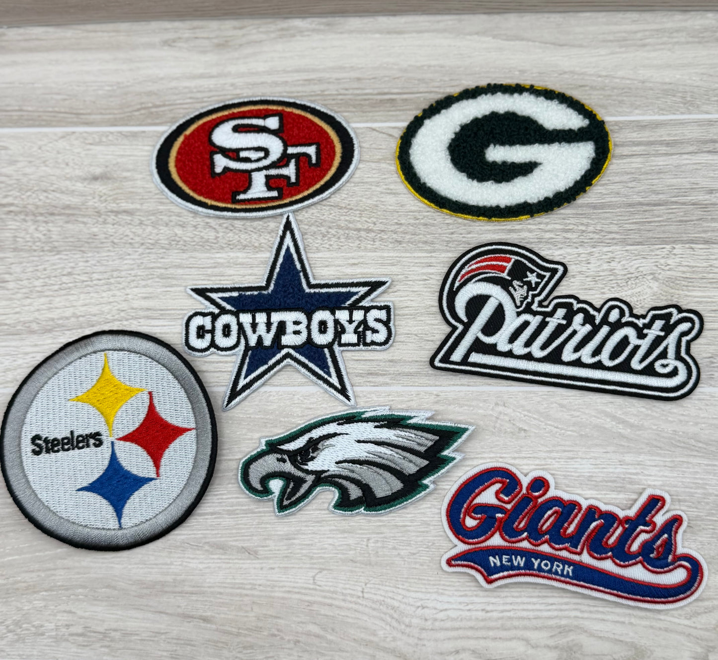 Football Team–Inspired Iron-On Patch | Fan Style Embroidered Patch