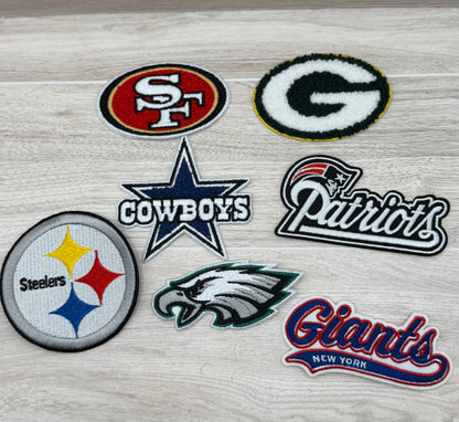 Football Team–Inspired Iron-On Patch | Fan Style Embroidered Patch