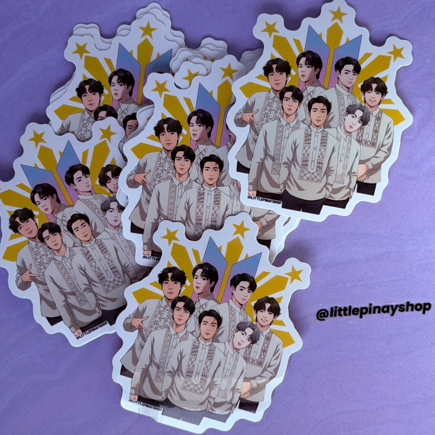 Kpop BTS Army Waterproof Vinyl Sticker | UV Laminated 3” Laptop, Water Bottle, Car & Journal Decal