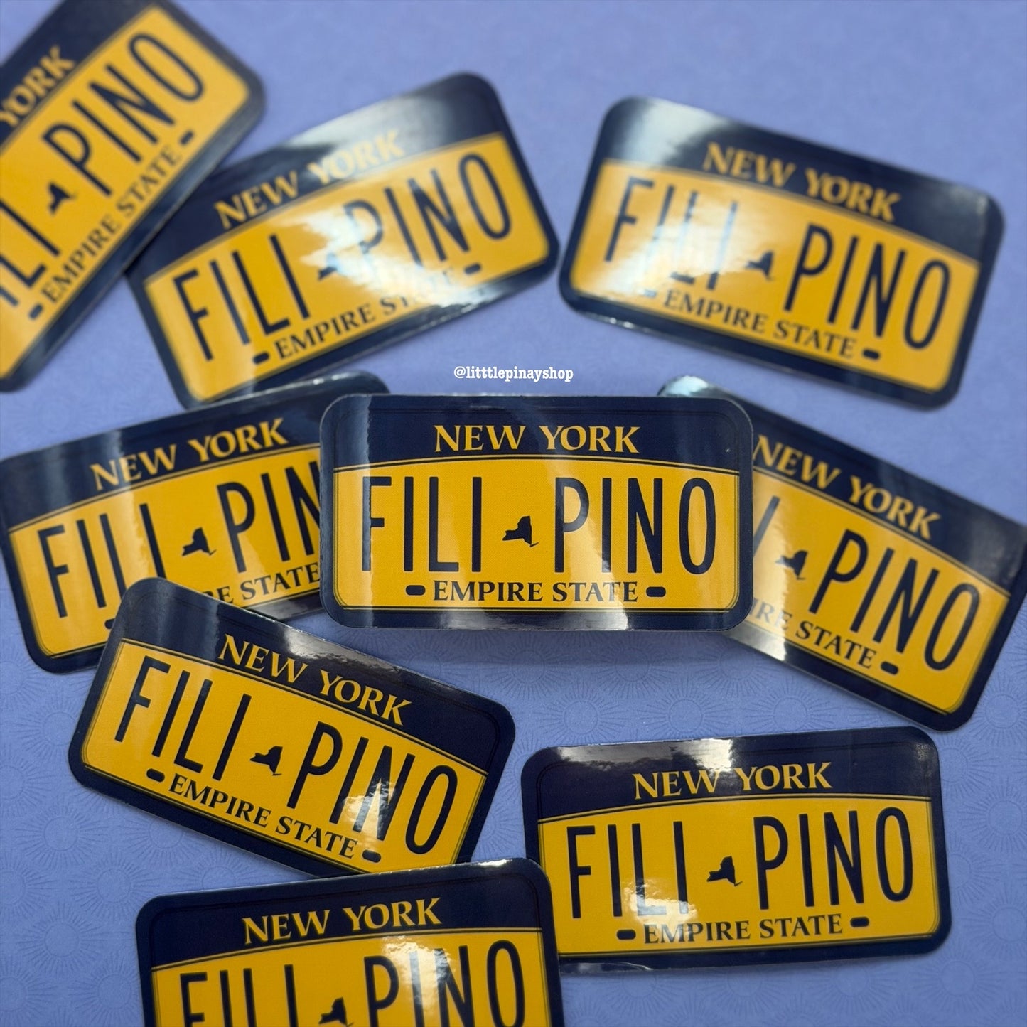 Filipino State License Plate Vinyl Stickers