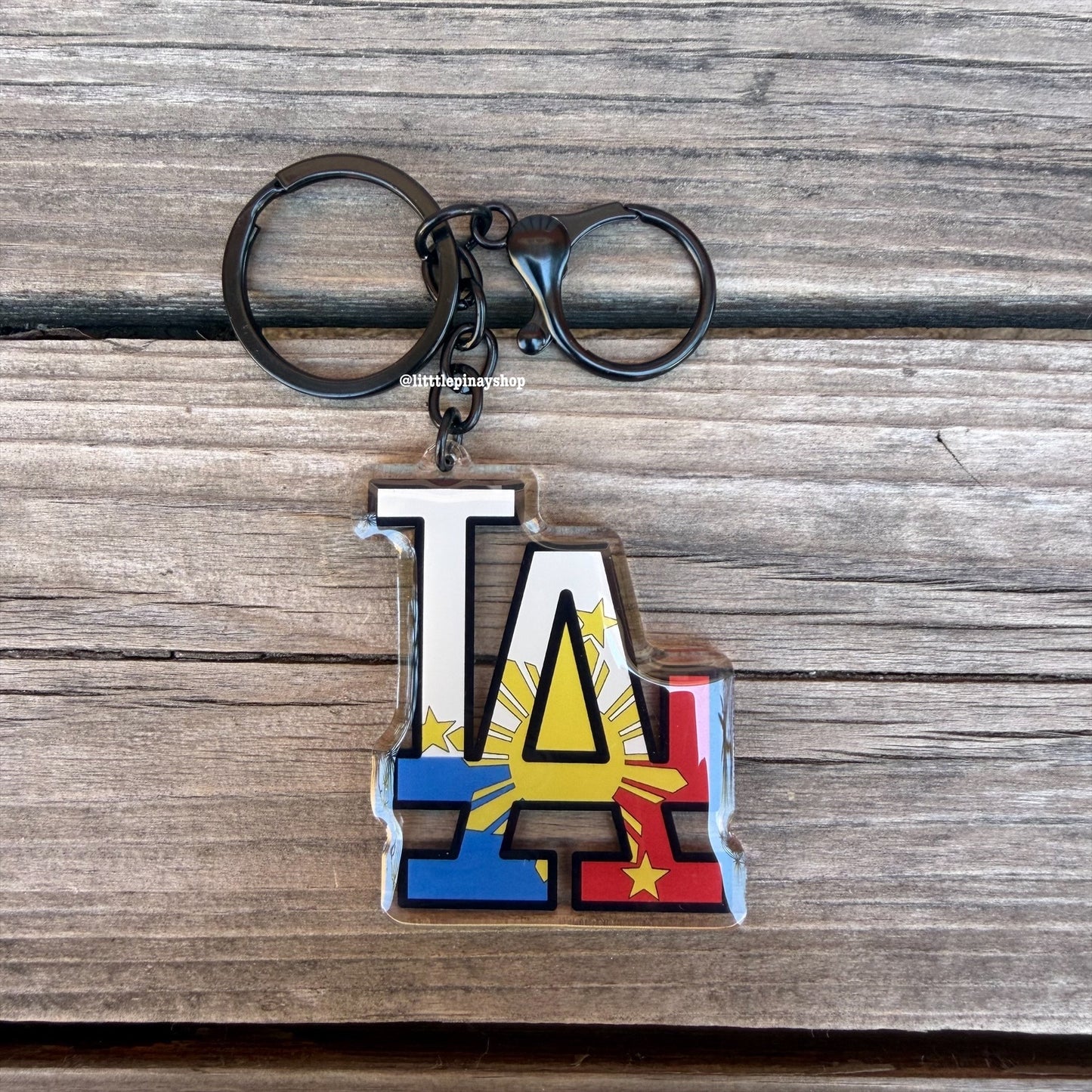 LA PH Flag Keychain