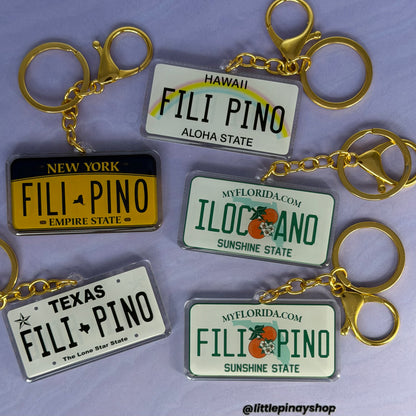 Filipino State License Plate Acrylic Keychain