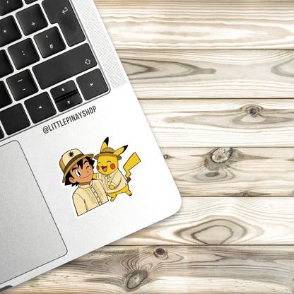Filipino Barong & Salakot Duo Sticker ( Ash & Pikachuh )