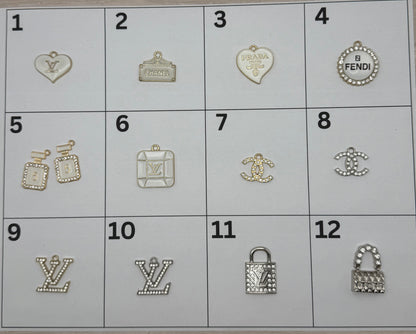 Style 1 | Designer-Inspired Pendant Charm | Choose Your Style | DIY Jewelry, Keychains & Accessories (Sold Individually)