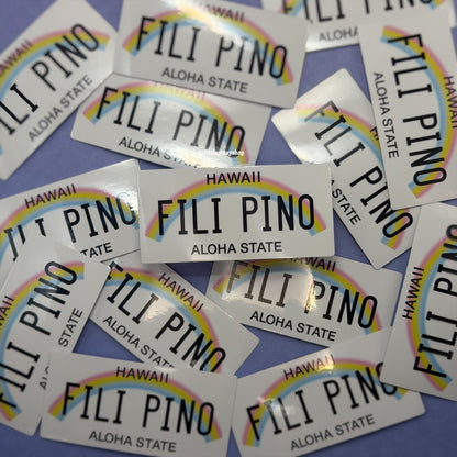 Filipino State License Plate Vinyl Stickers