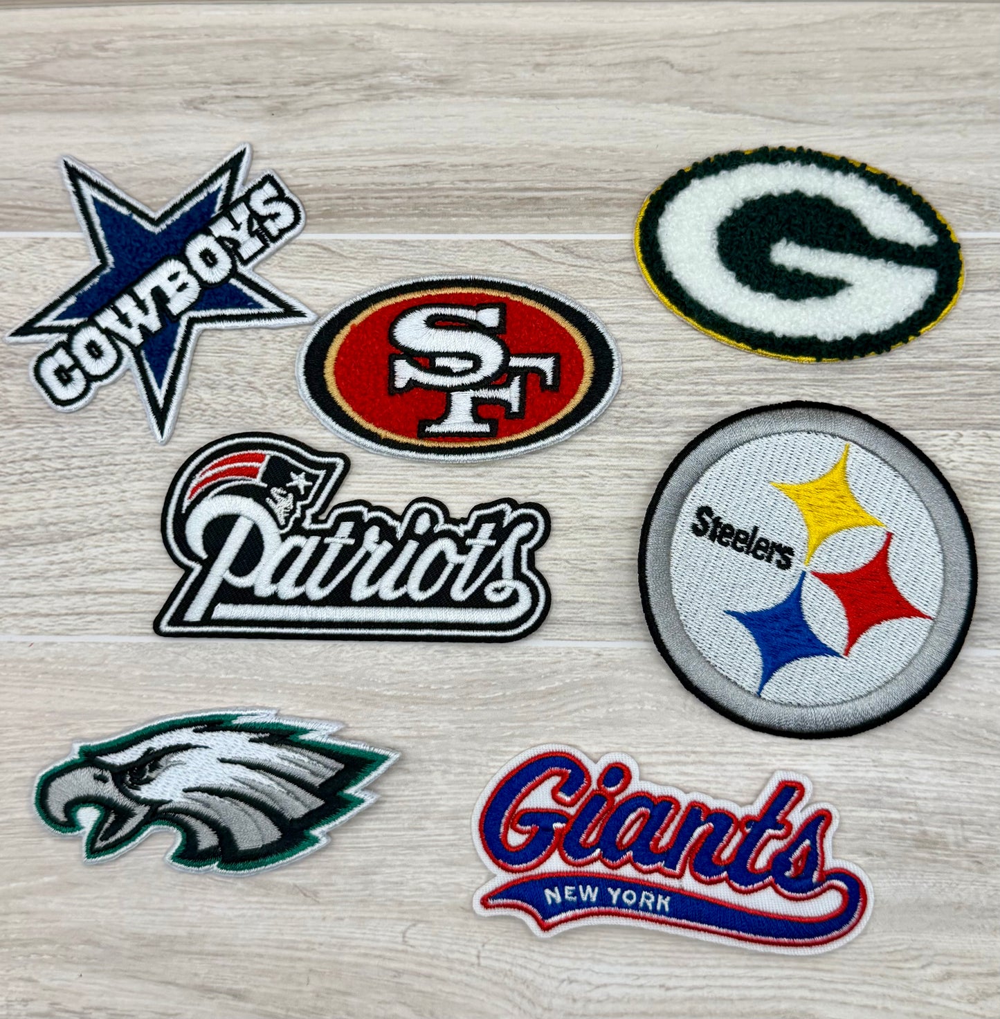 Football Team–Inspired Iron-On Patch | Fan Style Embroidered Patch