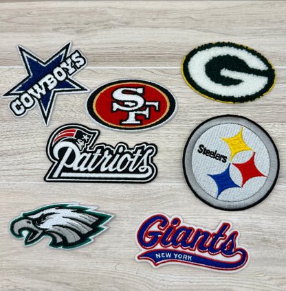 Football Team–Inspired Iron-On Patch | Fan Style Embroidered Patch