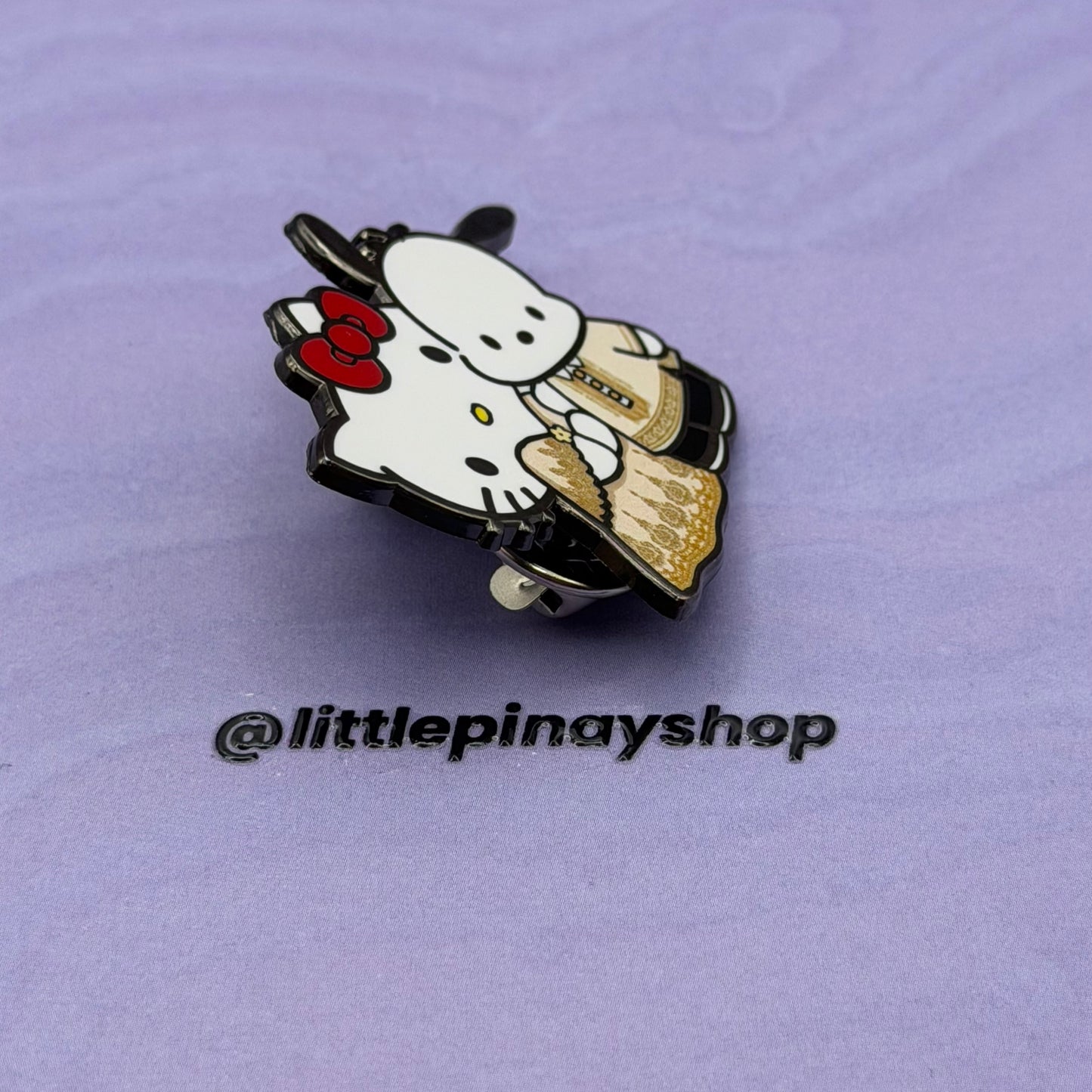 Hello Kitty & Pochacco Filipino Barong & Filipiniana Hard Enamel Pin