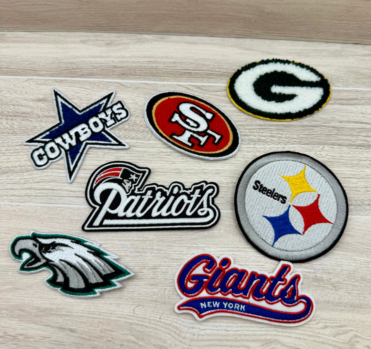 Football Team–Inspired Iron-On Patch | Fan Style Embroidered Patch