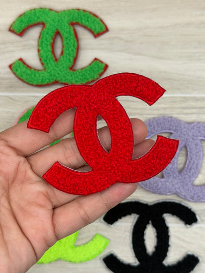 Chenille Fuzzy CC Iron-On Patch