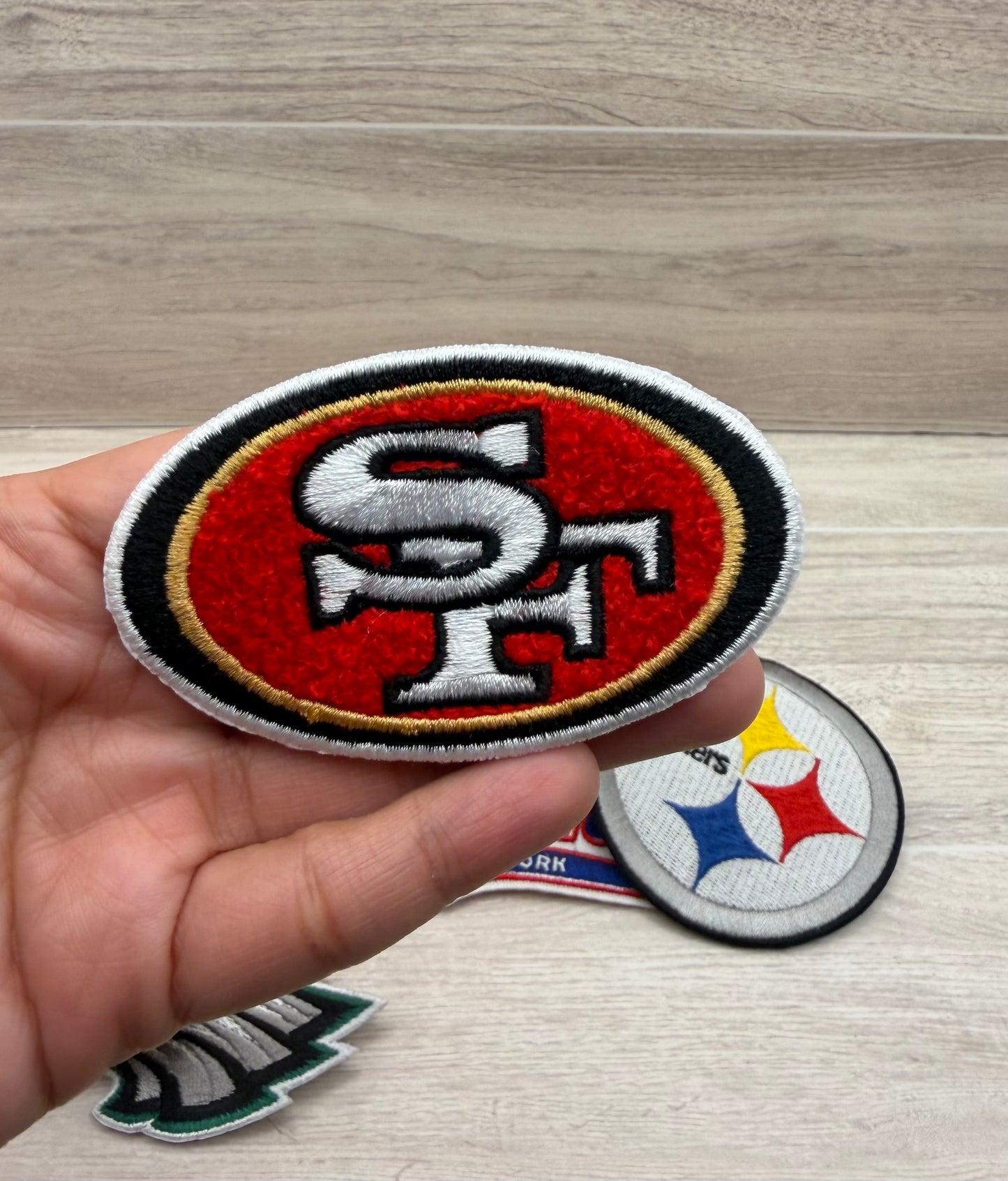 Football Team–Inspired Iron-On Patch | Fan Style Embroidered Patch