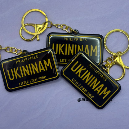 UKININAM Philippine License Plate Acrylic Keychain | Epoxy Coated | 2.5 Inch