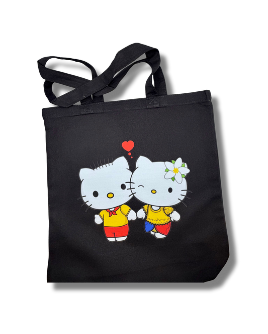Filipino Hello Kitty and Dear Daniel Canvas Tote